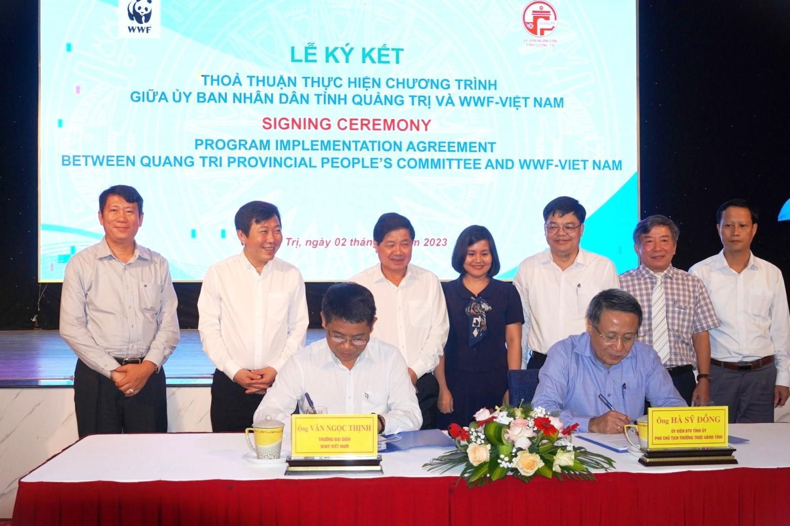 Ký kết hợp tác giữa UBND tỉnh và Tổ chức WWF Việt Nam